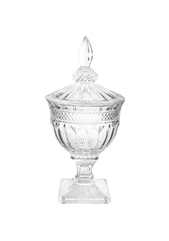 Blush Sélection Décoration Vase En Verre Sur Pied Petit Modèle Fashion