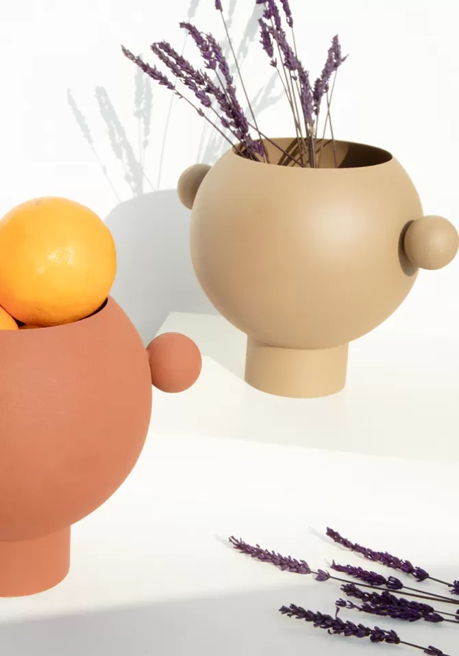 Blush Sélection Décoration Vase Rond Marron Flash Sale