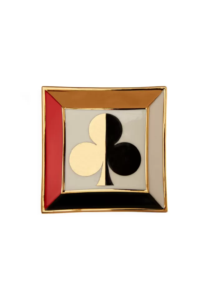 Jonathan Adler Vide Poche Carré Dealers Choice Trèfle New