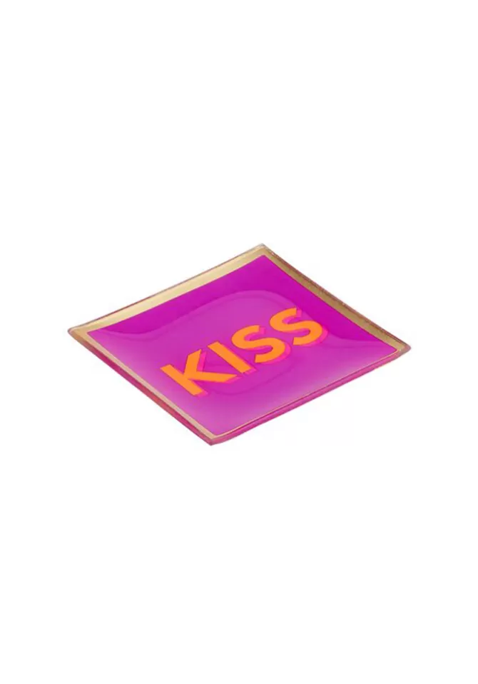 Blush Sélection Décoration Vide Poche Kiss Carré Fuchsia Flash Sale