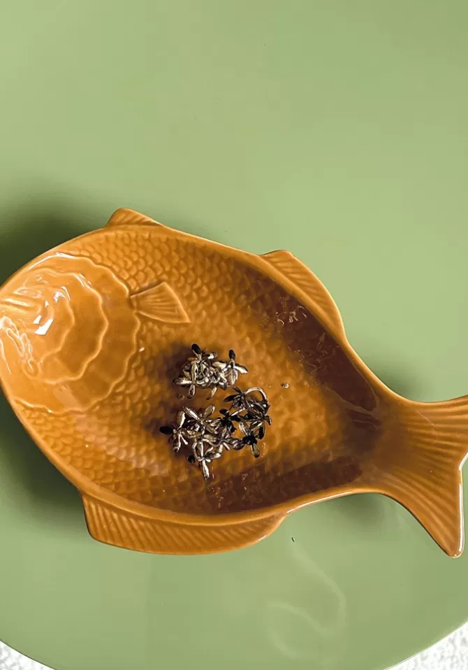 Blush Sélection Décoration Vide Poche Poisson Marron New